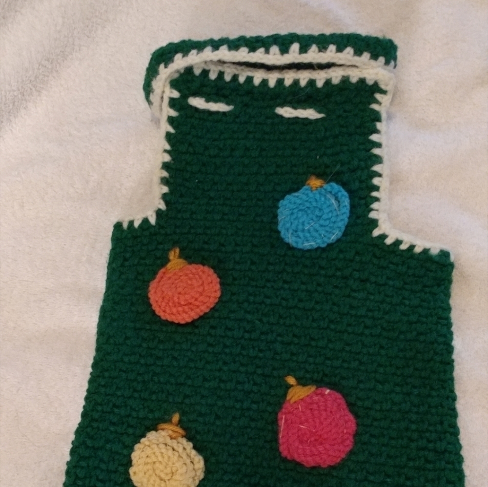HANDMADE SMALL PET WARM CHRISTMAS HOLIDAY JACKET